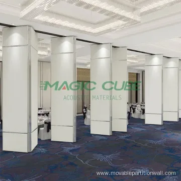 High quality tempered acoustic sliding folding partition